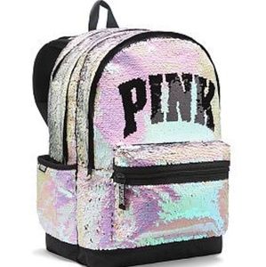 VS/PINK SEQUIN BLING CAMPUS BACKPACK